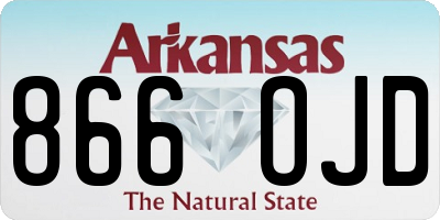 AR license plate 866OJD