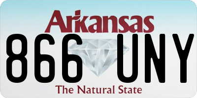 AR license plate 866UNY