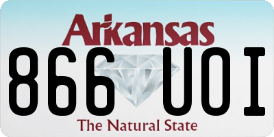 AR license plate 866UOI