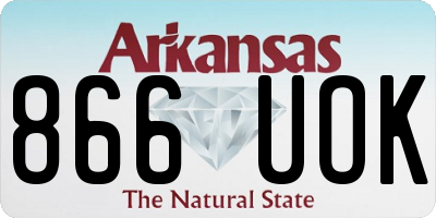 AR license plate 866UOK