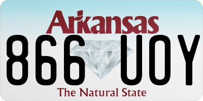 AR license plate 866UOY