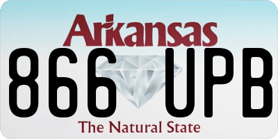 AR license plate 866UPB