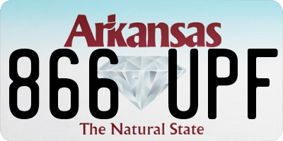 AR license plate 866UPF