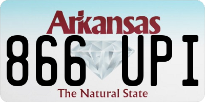 AR license plate 866UPI