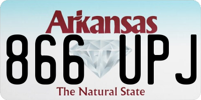 AR license plate 866UPJ