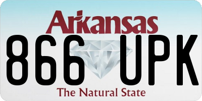 AR license plate 866UPK