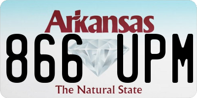 AR license plate 866UPM
