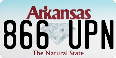 AR license plate 866UPN