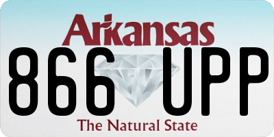AR license plate 866UPP