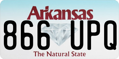 AR license plate 866UPQ