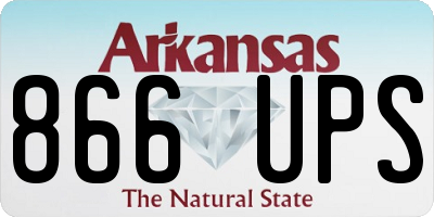 AR license plate 866UPS