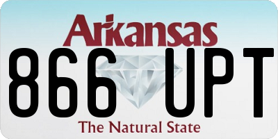 AR license plate 866UPT