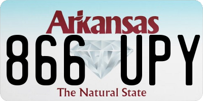 AR license plate 866UPY