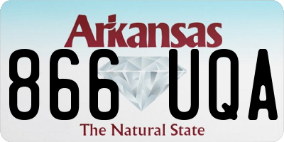 AR license plate 866UQA