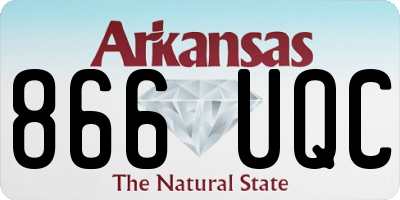 AR license plate 866UQC