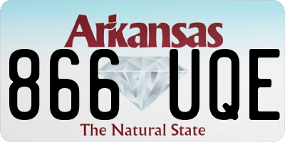 AR license plate 866UQE