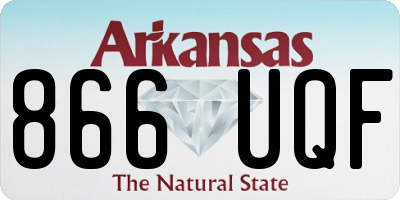 AR license plate 866UQF