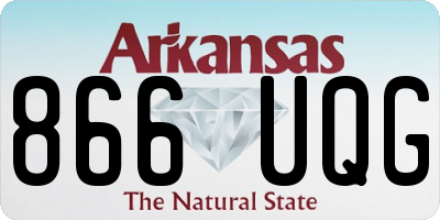 AR license plate 866UQG