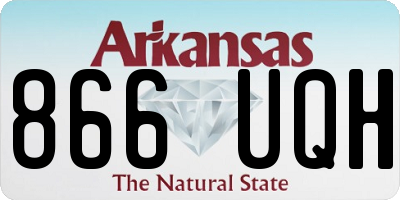 AR license plate 866UQH