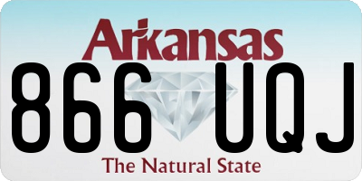 AR license plate 866UQJ