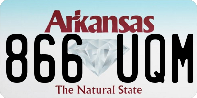AR license plate 866UQM