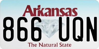 AR license plate 866UQN