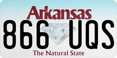 AR license plate 866UQS