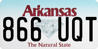 AR license plate 866UQT