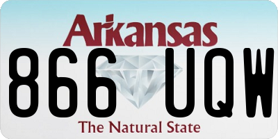 AR license plate 866UQW