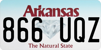 AR license plate 866UQZ