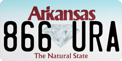 AR license plate 866URA