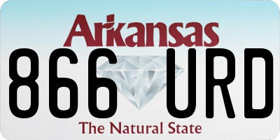 AR license plate 866URD