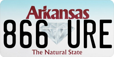 AR license plate 866URE