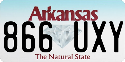 AR license plate 866UXY