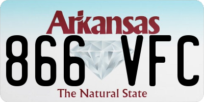 AR license plate 866VFC