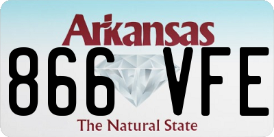 AR license plate 866VFE