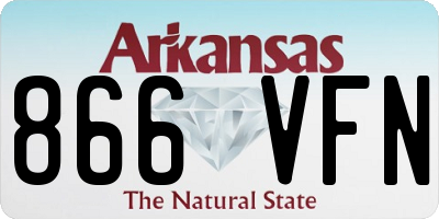 AR license plate 866VFN
