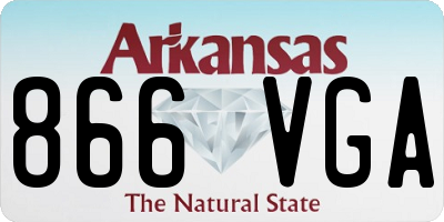 AR license plate 866VGA