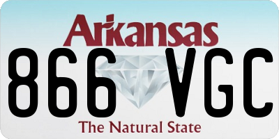 AR license plate 866VGC