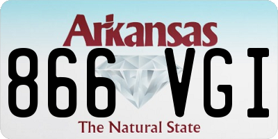 AR license plate 866VGI