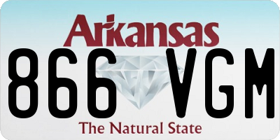 AR license plate 866VGM