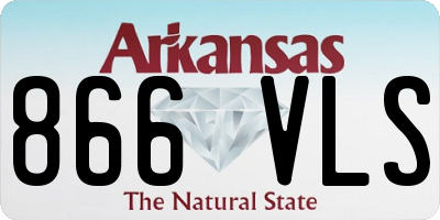 AR license plate 866VLS