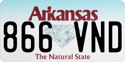 AR license plate 866VND