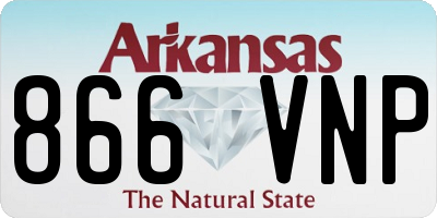AR license plate 866VNP