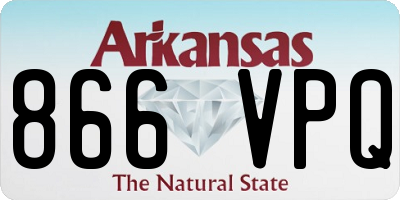 AR license plate 866VPQ