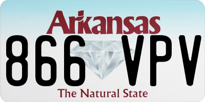 AR license plate 866VPV