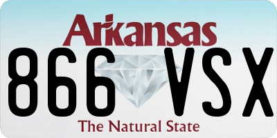 AR license plate 866VSX