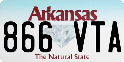 AR license plate 866VTA
