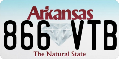 AR license plate 866VTB