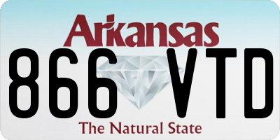 AR license plate 866VTD